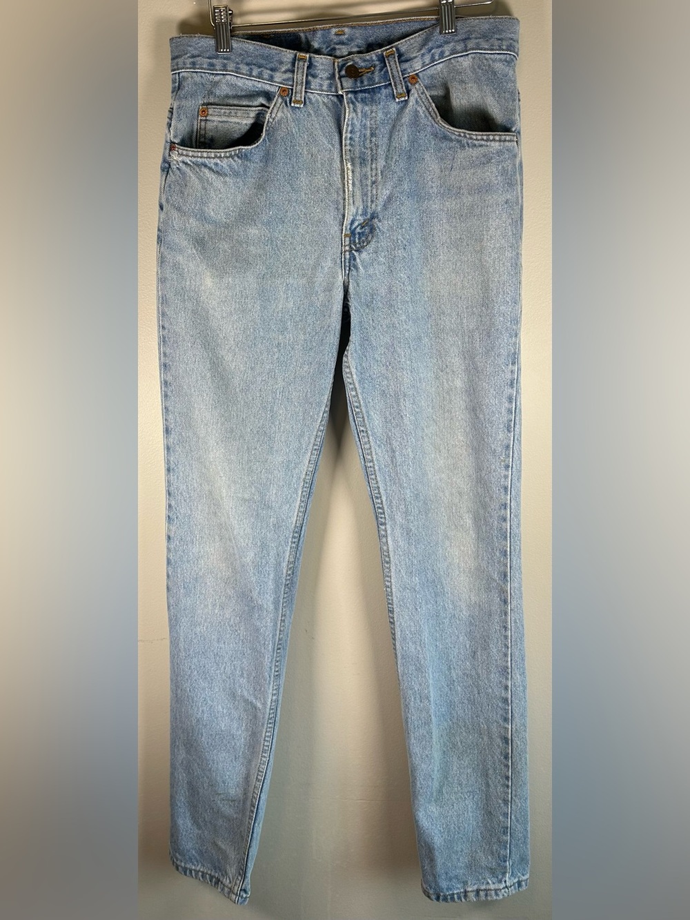Vintage Levis Mens Jeans 33X33 Light Wash Denim Orange Tab Western Cowboy Levi’s